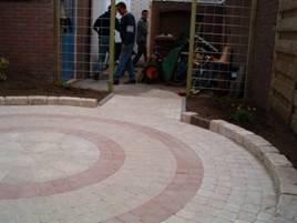 Cirkel patroon bestrating